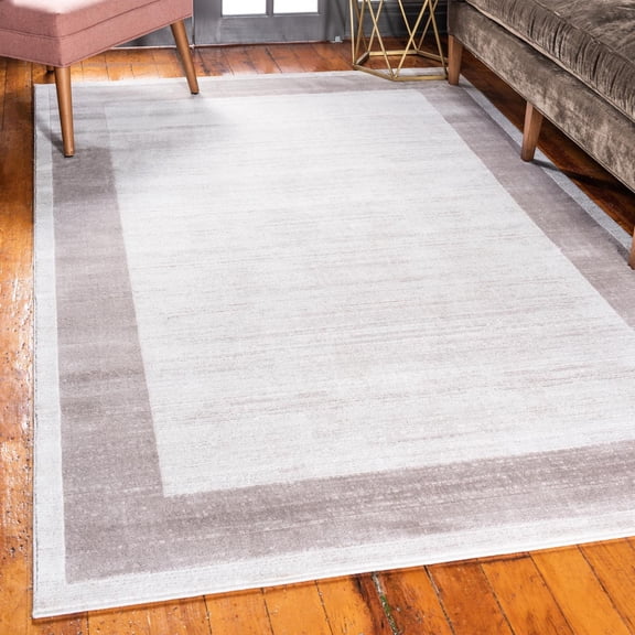 Jill Zarin Uptown Collection Area Rug - Yorkville (4' 1" x 6' 1" Rectangle Beige/Gray)