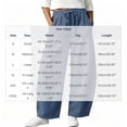 thumbnail image 3 of Inleife Women's Loose Fit Corduroy Sweatpants, Casual Solid Color Drawstring Elastic Waist Barrel Leg Trousers with Pockets, 3 of 6