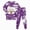 H575-Purple, variant on TOWED22 2 Piece Boys Girl Halloween Pajamas Kids Pumpkin Head Glow Print Long Sleeve Top and Pants Pajamas Pjs Sleepwear Set for Toddler Little Boys(Purple,7Y)