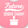 thumbnail image 4 of Inktastic Future Debate Champ Debating Boys or Girls Baby Bib, 4 of 4