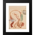 thumbnail image 2 of Edvard Munch 18x24 Black Modern Framed Museum Art Print Titled - Forward -Bent Women's Act (ca 1920), 2 of 5