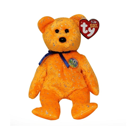 Ty Beanie Babies - Decade The Green 10 Years Bear