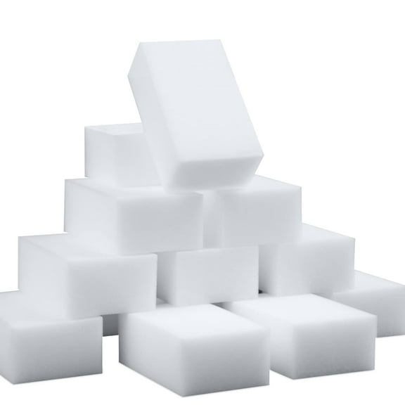 100 Pack Sponge Eraser Extra Thick and Long Lasting Melamine Cleaning Sponges in Bulk