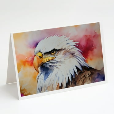 Eagle Greeting Cards Pack of 8 7 in x 5 in