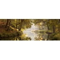 thumbnail image 2 of Frank, Assaf 14x8 Black Ornate Wood Framed with Double Matting Museum Art Print Titled - Basingstoke canal in countryside, UK, FTBR-1828, 2 of 4