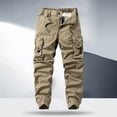 thumbnail image 2 of Rggeeun Cargo Pants For Men Workout Jogger Casual Trousers With Multiple Pockets Slim Fit Outdoor Hiking Comfortable Durable Lightweight Joggers Trousers, 2 of 9