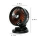 thumbnail image 3 of Ventilador, ventilador de techo, ventilador de escritorio, ventilador portátil para automóvil, ventilador de circulación de enfriamiento USB/12/24 V con ventilador de vehículo automotriz ajustable de, 3 of 8