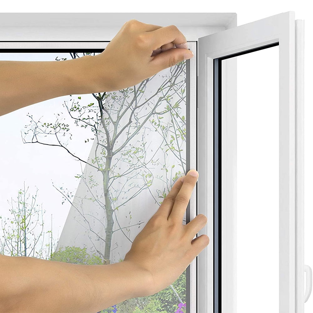 2 Mosquiteras Universales De 130x150 Cm – Lavables, Ajustables Y Fáciles De Instalar – Protección Contra Mosquitos Para Ventanas