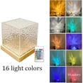 thumbnail image 2 of Luminorthe Luminorth Cube Lamp, Sky Water Lamp, Northern Lights Cube Midnight Aurora Lamp, 16 Colors Dynamic Water Wave Night Light with Remote Control, L 16 ..., 2 of 5