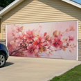 thumbnail image 5 of Flower Painted, Abstract Blush Pink Watercolor Garage Door Cover Banner 6 x 13 FT, Garage Door Curtains Backdrop with Grommets for Indoor Outdoor Wall Party Porch Yard Decorations Background, 5 of 9