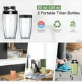 thumbnail image 6 of La Reveuse Countertop Blender 600 Watts-with 20 oz and 24 oz BPA Free Portable Travel Bottles(2 Bottle), 6 of 7