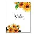 thumbnail image 1 of Bearachild Planta de acuarela, girasoles, flores, impresiones de letras, núcleo decorativo, coleccionables de arte para sala de estar, estudio, pasillo Decoración del hogar Relájate Flor Bearachild HA061613-05B, 1 of 6