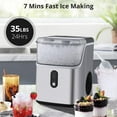 thumbnail image 2 of Ice Maker Countertop Machine with Soft Chewable Ice, Crushed Ice Makers with Self-Cleaning, 36Lbs/24Hrs, One-Key Operation, Compact Ice Maker with Ice Scoop/Basket for Home/Kitchen/Bar, 2 of 9