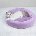 thumbnail image 6 of Fnochy Round Donut Cat and Dog Cushion Bed, Pet Bed for Cats or Small Dogs, Anti-Slip & Water-Resistant Bottom, Super Soft Durable Fabric Pet Beds, Washable Luxury Cat & Dog Bed Gray, 6 of 8