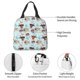 thumbnail image 4 of Fotbe Cute Pug Dogs Bolsa Térmica con Estampado y Forro de Aluminio Grueso Bolsa de Almuerzo con Bolsillo Frontal para Hombres y Mujeres, Ideal para Trabajo, Escuela, 4 of 8