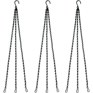 Panacea Products Metal Hanging Basket Extender Chain, Black, 36