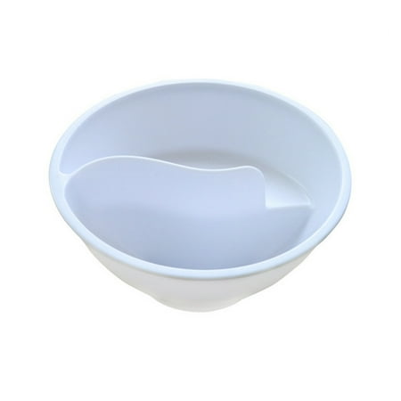 

Tomfoto Never Soggy Cereal Bowl Keeps Cereal Fresh & Crunchy Stackable Divided Bowl with Spiral Slide Design Built-in Grip White