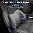 thumbnail image 4 of Reposacabezas ergonómico para asiento de automóvil, cojín para reposacabezas y cuello, almohada de apoyo lumbar, 4 of 6
