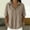 Coffee, variant on Womens Tops Summer V Neck Mid Sleeve Button Pullover Tee Spring Tops for Women