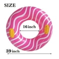 thumbnail image 3 of Flotador inflable para piscina 10Leccion para adultos y adolescentes, color rosa, 3 of 7