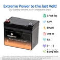 thumbnail image 3 of Chrome Battery 12V (12 Volts) 55Ah Deep Cycle Solar Power Industrial SLA Battery, 3 of 6