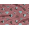 thumbnail image 5 of oneOone Rayon Dark Peach Fabric Hearts Diy Clothing Quilting Fabric Print Fabric By Yard 56 Inch Wide, 5 of 6