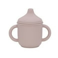 thumbnail image 1 of Taza para sorber de silicona y taza de entrenamiento para bebé, boquilla suave y asas, agarre fácil irrompible, 1 of 5