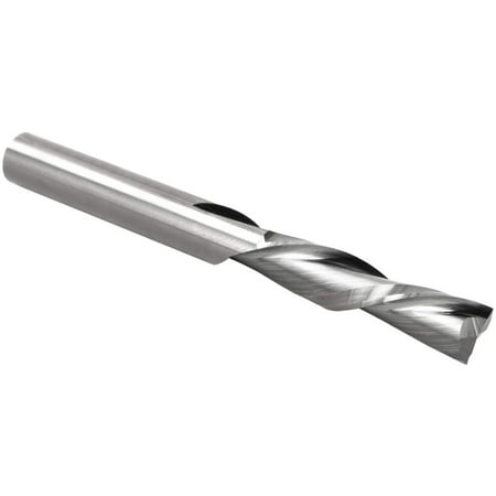 UPC: 0843441107781 | POWERTEC 73004 Solid Carbide Router Bit – Standard ¼ Shank Spiral Bit with Down Cut  ¼ Inch Cutting Diameter and 1-Inch Cutting Length