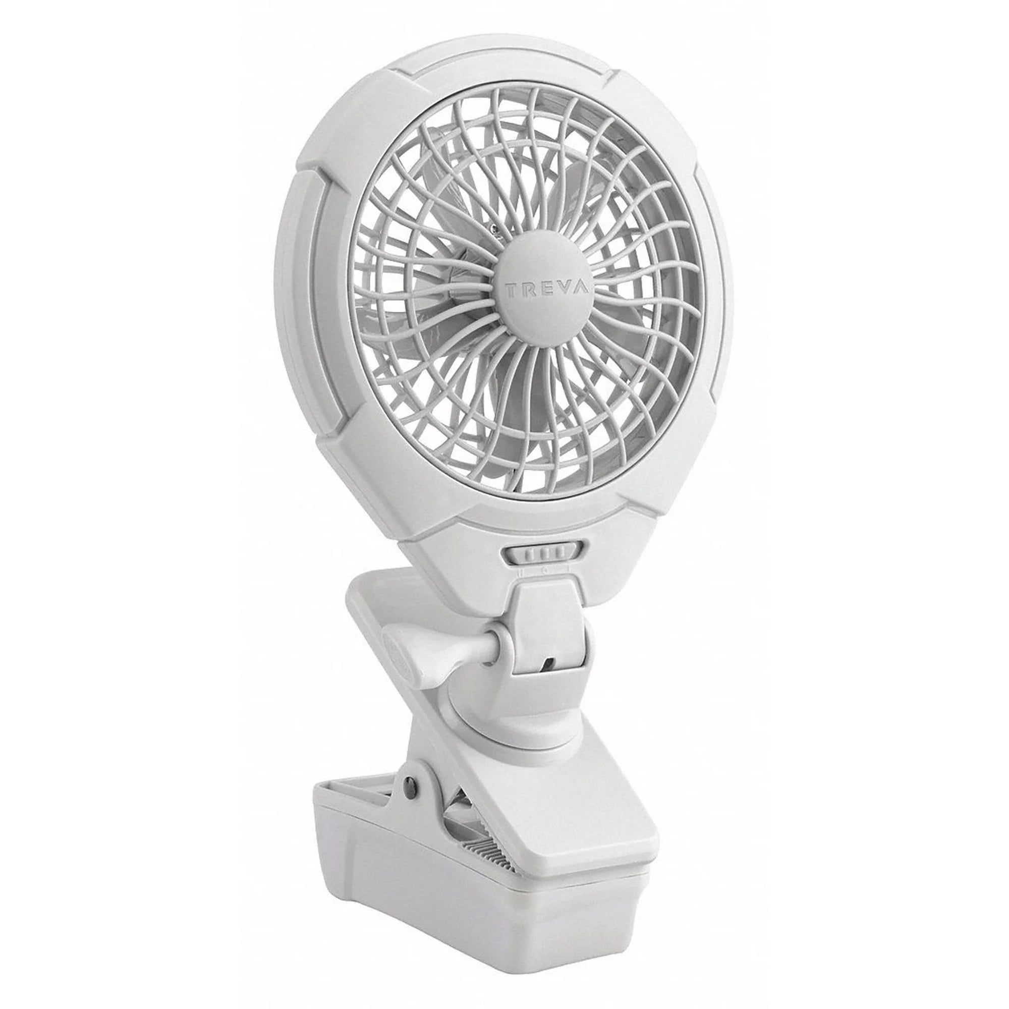 Treva/O2cool Clip Fan, 2 Speeds, Gray, Not Applicable FC05807