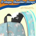thumbnail image 5 of Unicorn and Star Blue Pattern 17" School Backpacks for Teens,Waterproof Oxford Fabric,S-Shape Padded Straps for School,Travel,Hiking,Camping, 5 of 6