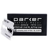 Parker's Double Edge Razor Blades,100 Count (20 x 5), Premium Platinum Razor Blades with Platinum, Tungsten and Chromium Coated Edges
