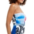 thumbnail image 2 of Calvin Klein ATLANTIS MULTI NEON STRIPES Bandeau One-Piece Swimsuit, US 12, 2 of 3