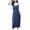 Blue, variant on Honeeladyy Savings Women's Denim Bib Overall Denim Pinafore Dress Button Denim Dress with Suspenders Pinafore Dress Skirt Jeans Jumpers