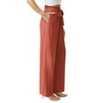 thumbnail image 6 of Anygrew Women Casual Wide Leg Pants High Waisted Business Work Casual Pants Loose Flowy Beach Palazzo Pants, 6 of 7