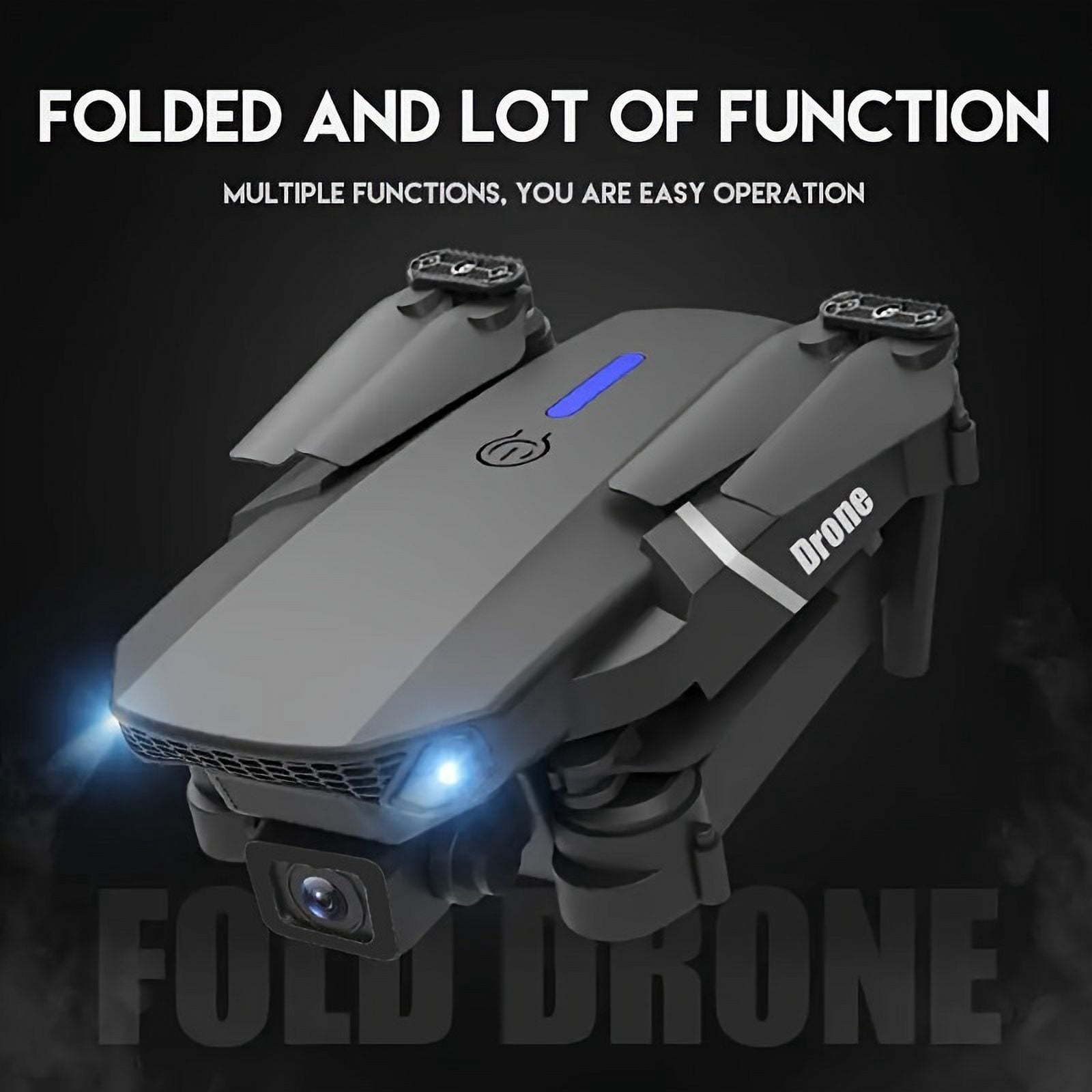 E88 Pro Drone With Wide-angle Camera, 90° Adjustable Angle Lens, One-key Takeoff And Landing, Four-axis Aircraft
