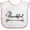 White/Pink, variant on Inktastic Im Thankful- Thanksgiving with autumn branch Boys or Girls Baby Bib