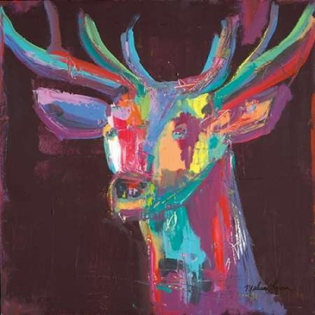 purple deer canvas art melissa lyons 24 x 24 walmart com