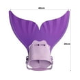 thumbnail image 6 of sunsanly Mermaid Fin Swim Practice Mermaid Fin Adjustable Mermaid Tail Swimsuits Swim Training Aid Lightweight Kids Swim Gear, 6 of 8