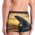 thumbnail image 3 of KLL Sunset Ocean Whale Men's Cotton Boxer Briefs Underwear-Medium, 3 of 8