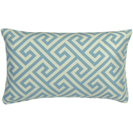Mastercraft Fabrics Vibrant Key Prussian Indoor/Outdoor Lumbar Pillow