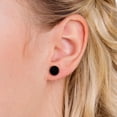 thumbnail image 2 of Blomdahl | Hypoallergenic | Black Titanium 8mm Puck Stud Earrings | Best Choice For Sensitive Ears, 2 of 2