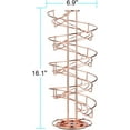 thumbnail image 2 of Spiral Design Metal Egg Skelter Dispenser Rack, Storage Display Rack, Black, 2 of 8