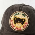 thumbnail image 4 of Sombrero de béisbol con visera suave para mujer, gorra bonita con bordado de oso callejero Hipster, protector solar que combina con todo, 4 of 4