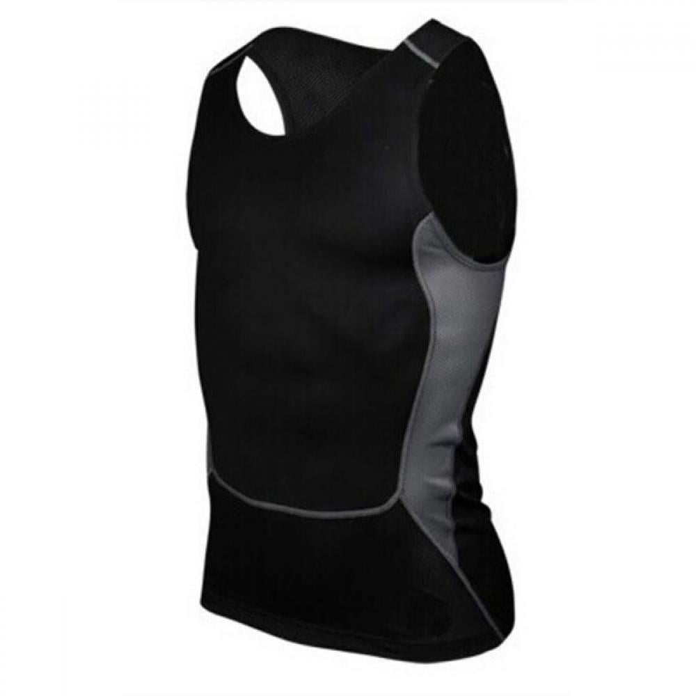 Men Compression Tank Tops Vest Under Shirt Gym Sport Base Layer Tight  Workout