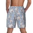 thumbnail image 4 of Goofa Lily Flower Printed Men's Swim Trunks Board Shorts Quick Dry Mens Swimming Trunks with Compression Liner,Breathable Fit Hawaii Beach Shorts-3X-Large, 4 of 9