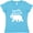 Aqua, variant on Auntie Bear in White Women's V-Neck T-Shirt