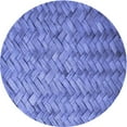 thumbnail image 1 of Ahgly Company Indoor Round Patterned Sky Blue Dress Blue Area Rugs, 7' Round, 1 of 6