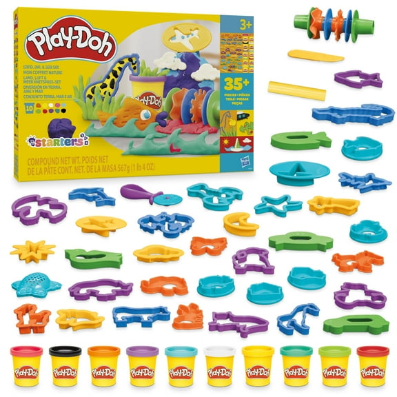 Play-Doh Land, Air, & Sea 39 Piece Starter Set, Arts & Crafts for Girls & Boys, Ages 3 and up