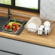 thumbnail image 3 of Escurridor de platos extensible, soporte para secar utensilios, escurridor de fregadero de acero inoxidable, 3 of 7