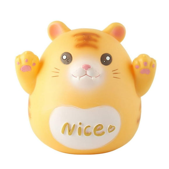 Tiger Piggy Bank Coin Box Money Saving Jar Chinese Zodiac Tiger Ornament Personalized Collectible Gift for Kids